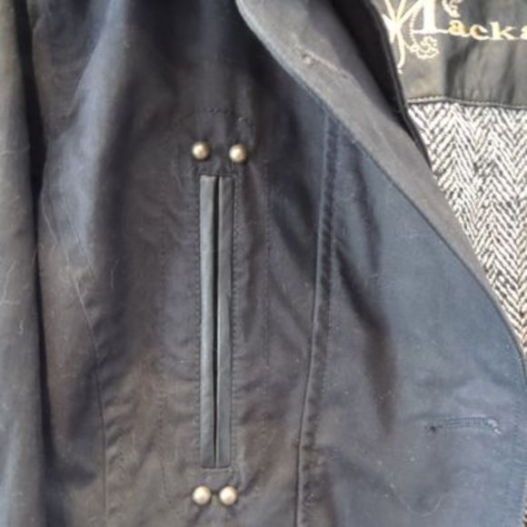 Mackage coat, 2 seasons, black material and leather - Picture 7 of 10